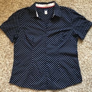 NWOT Basic Editions | Ladies Polka Dot Blouse